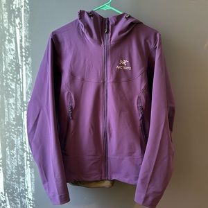 ARCTERYX Women’s Gamma LT Hoody Softshell - Size M Purple